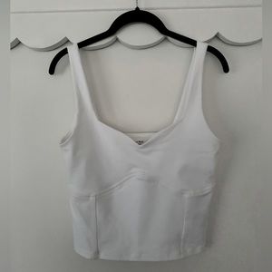 Abercrombie and Fitch Soft A&F Collection White Corset Tank Top